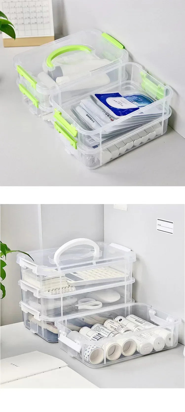 Extra Large 4-Tier Stackable Storage Box