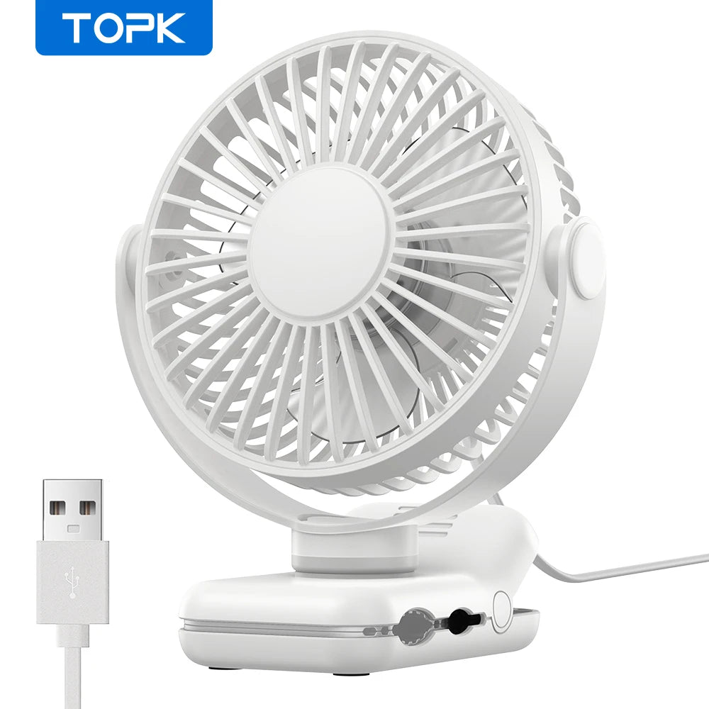 Mini USB Clip on Desk Fan