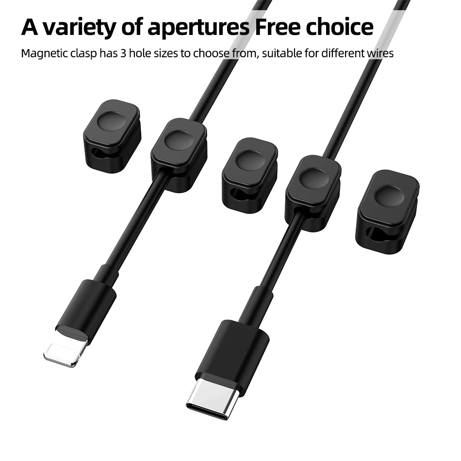 Silicone Magnetic Mouse Wire Organizer Desktop Cable Clips