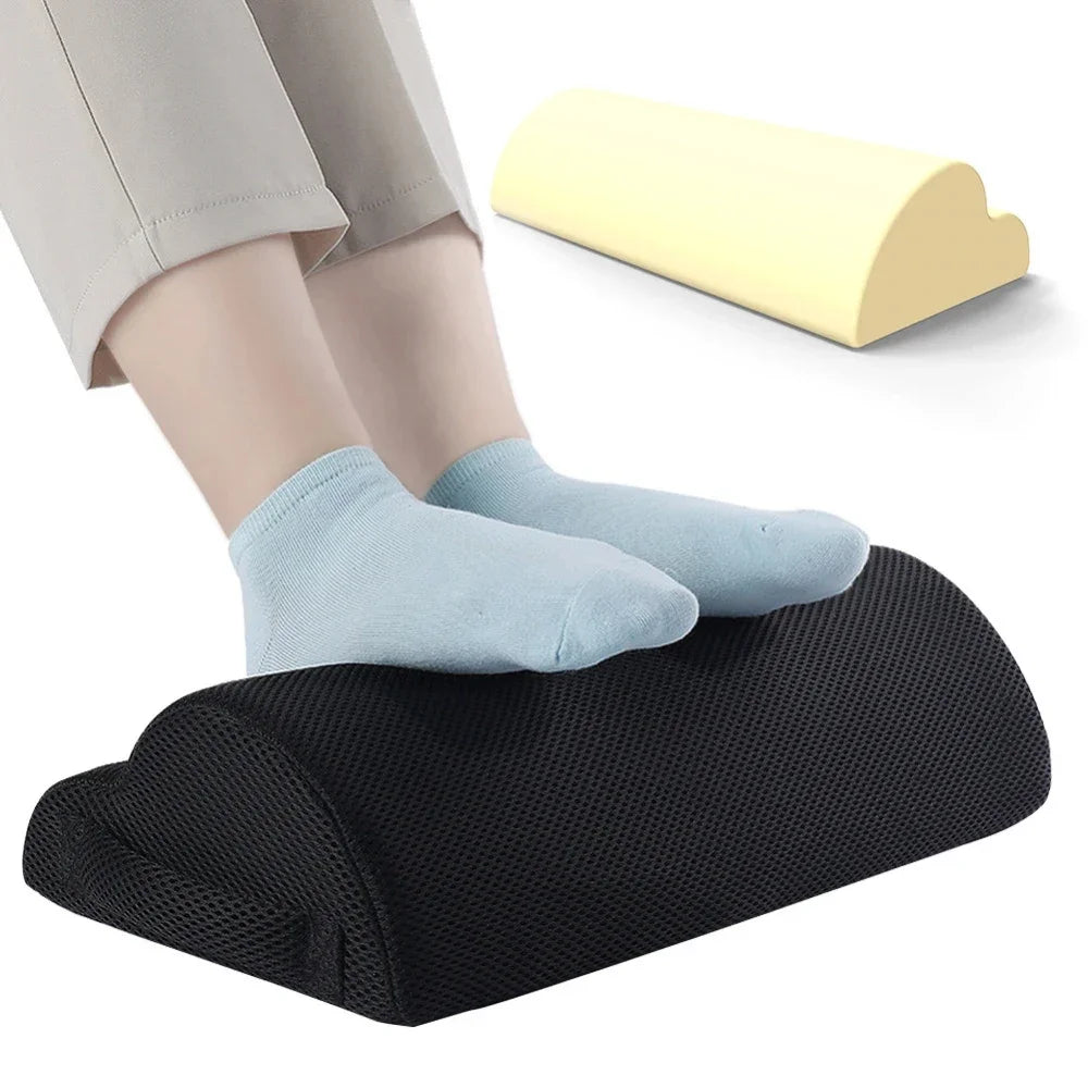Ergonomic Under-Desk Foot Rest with Memory Foam