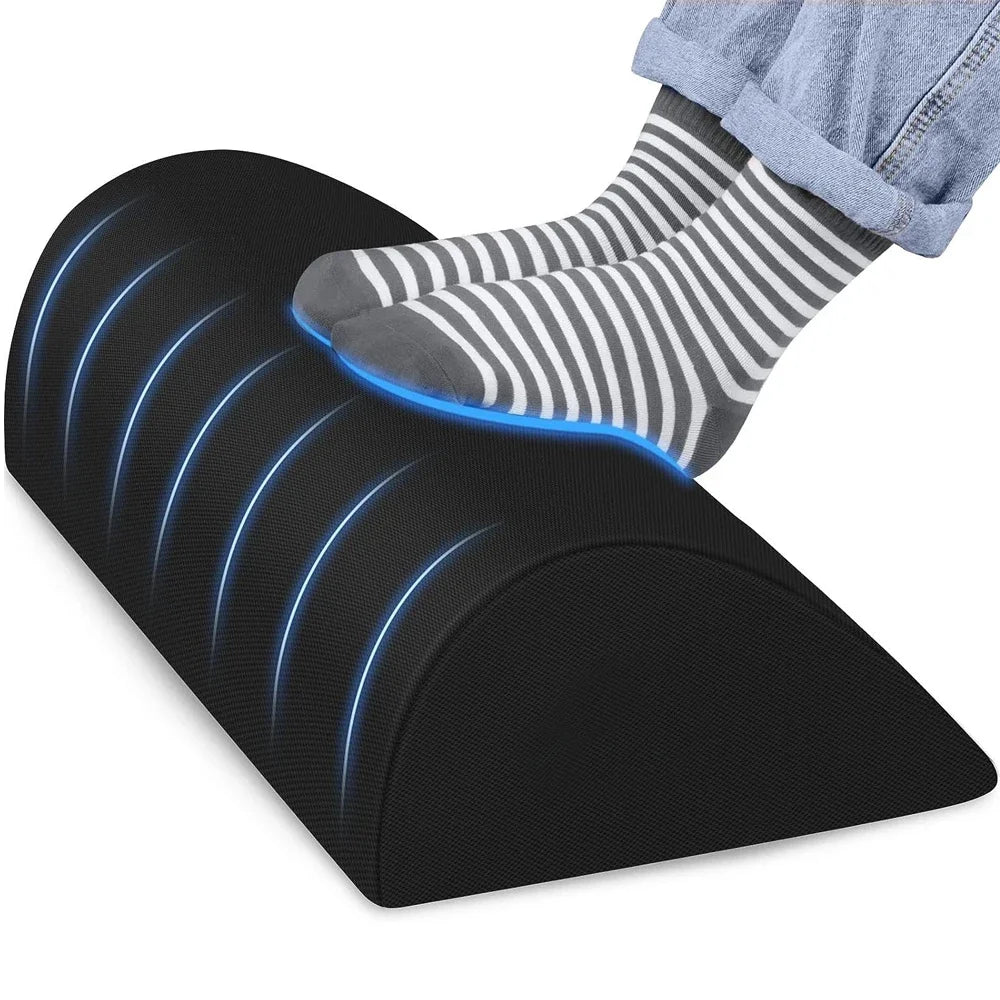 Ergonomic Under-Desk Foot Rest with Memory Foam