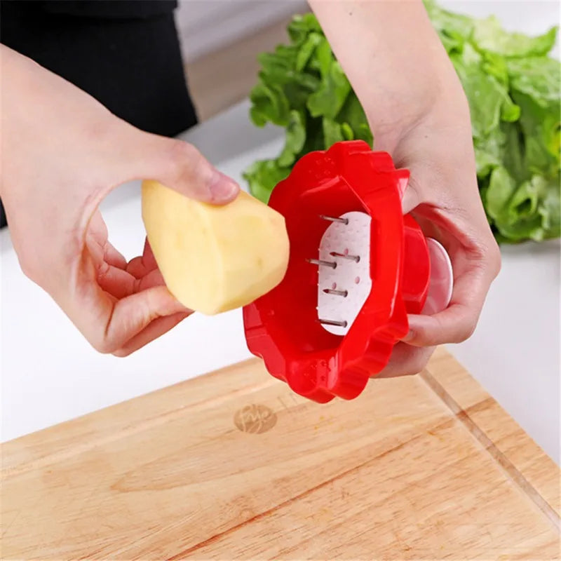 Stainless Wooden Vegetable Cutter