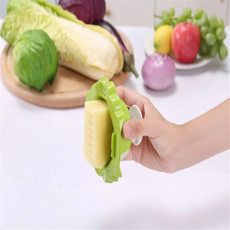 Stainless Wooden Vegetable Cutter
