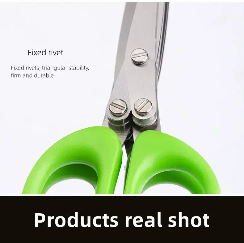 Multipurpose Cutting Shears – 3/5 Layer Herb Stripper Kitchen Scissors