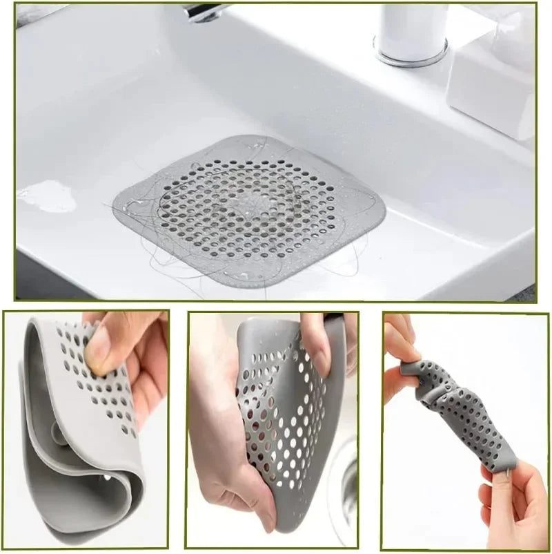 Silicone Plug Stopper – Kitchen & Bathroom Drain Hair Catcher