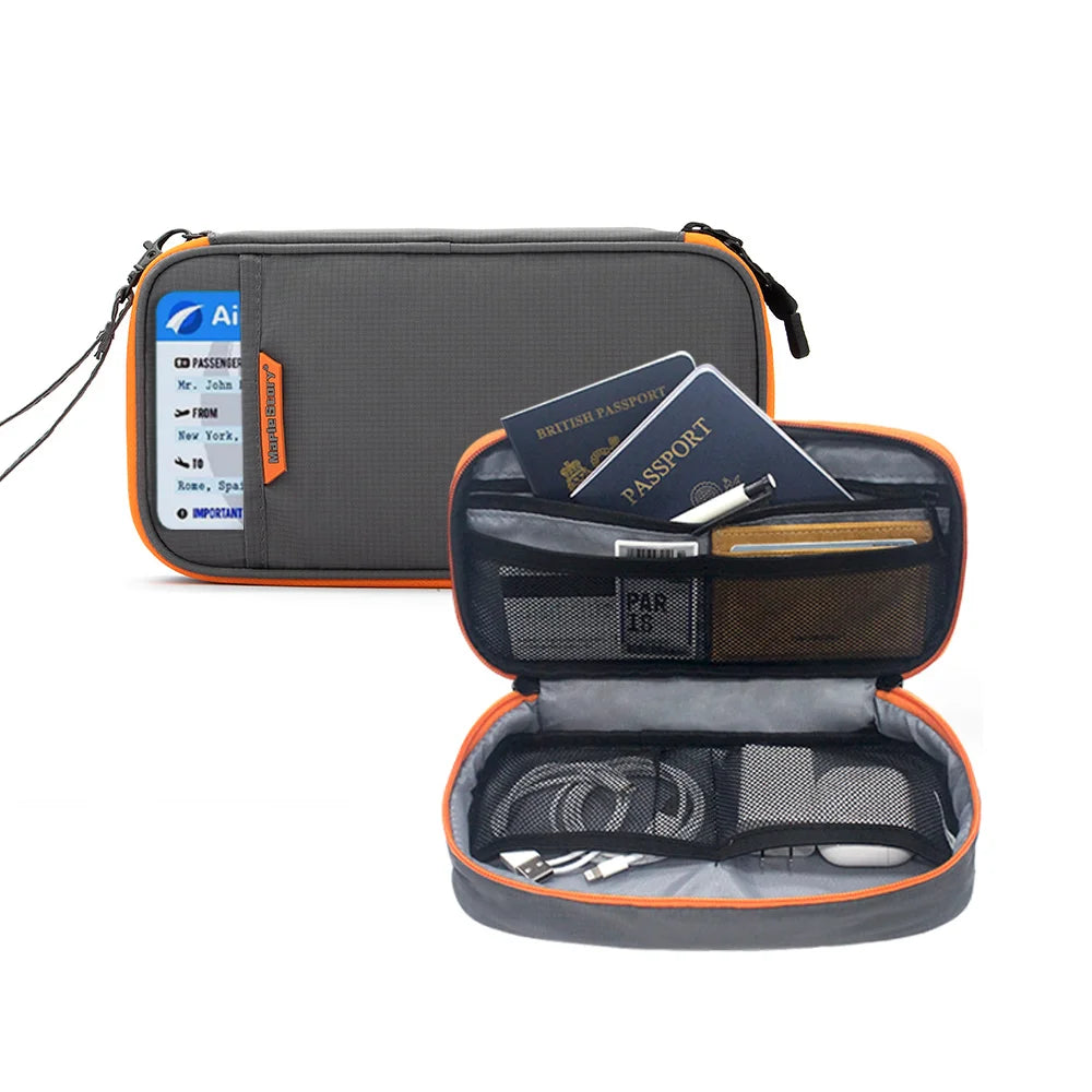 Travel Cable Organizer Bag – Portable Waterproof Electronics Storage Pouch